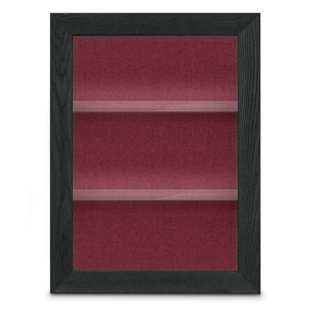 United Visual Products Outdoor Enclosed Combo Board, 42"x32", Black Frame/Green & Pumice UVCB4232ODB-GREEN-PUMICE
